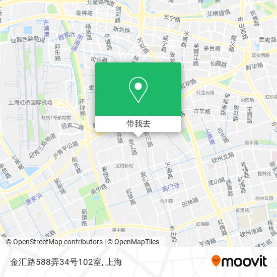 金汇路588弄34号102室地图