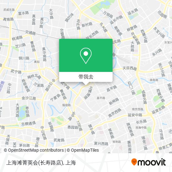 上海滩菁英会(长寿路店)地图