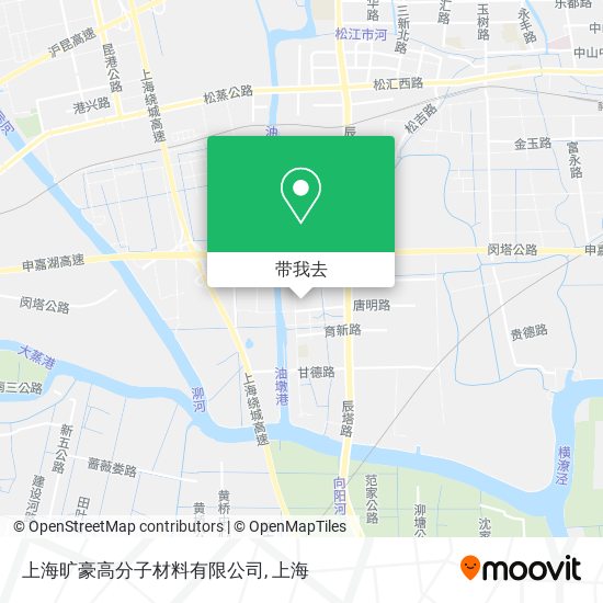上海旷豪高分子材料有限公司地图