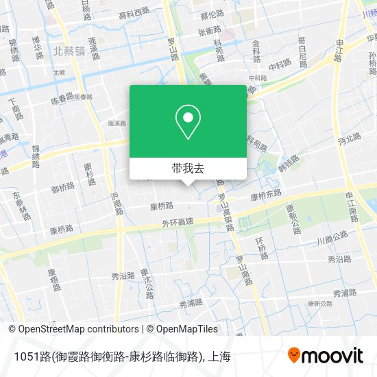 1051路(御霞路御衡路-康杉路临御路)地图