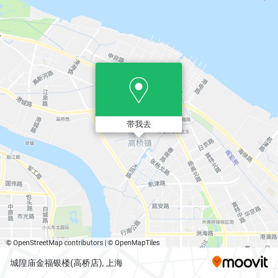 城隍庙金福银楼(高桥店)地图