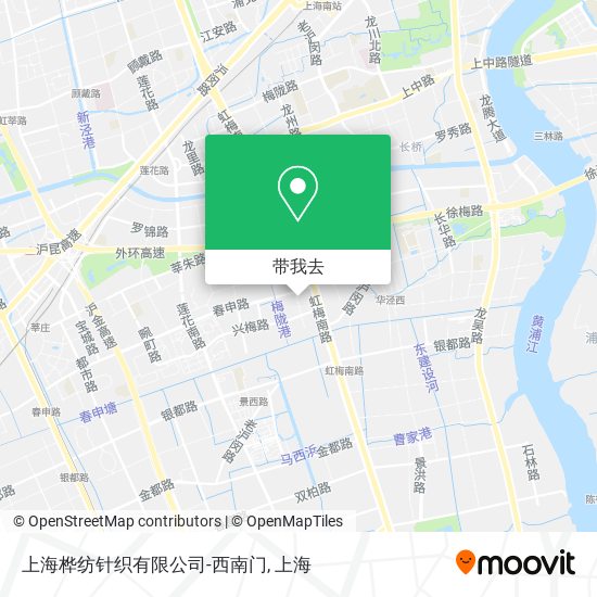 上海桦纺针织有限公司-西南门地图