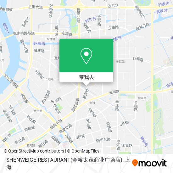 SHENWEIGE RESTAURANT(金桥太茂商业广场店)地图