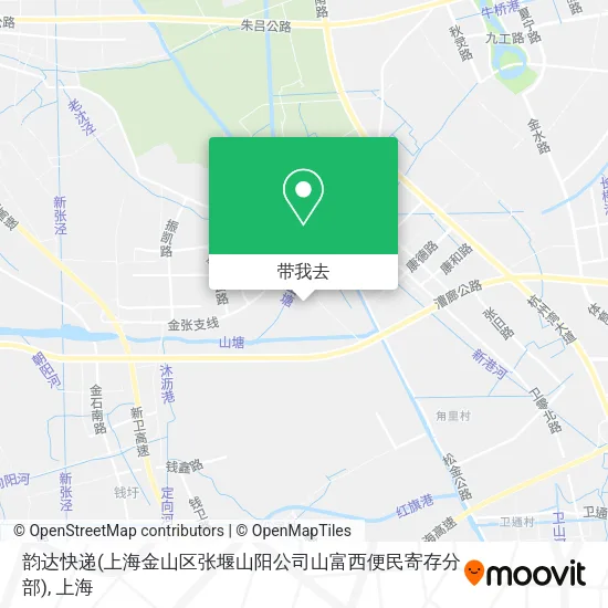 韵达快递(上海金山区张堰山阳公司山富西便民寄存分部)地图