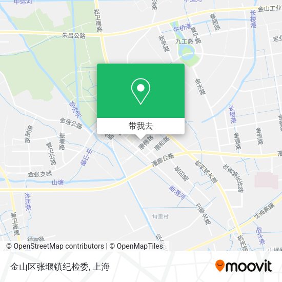 金山区张堰镇纪检委地图