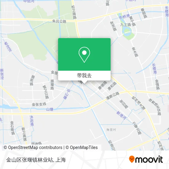 金山区张堰镇林业站地图