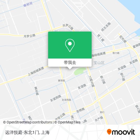 远洋悦庭-东北1门地图