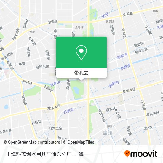 上海科茂燃器用具厂浦东分厂地图