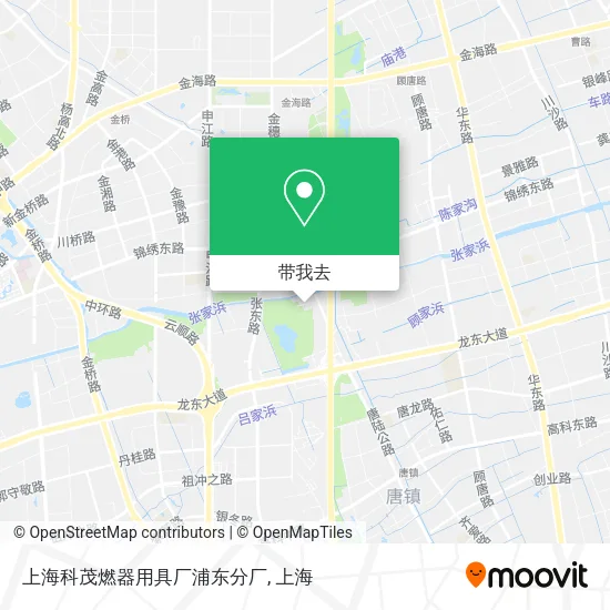 上海科茂燃器用具厂浦东分厂地图