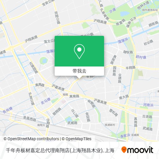 千年舟板材嘉定总代理南翔店(上海翔昌木业)地图