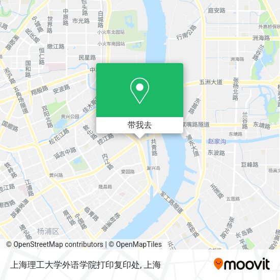 上海理工大学外语学院打印复印处地图