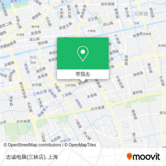 忠诚电脑(三林店)地图