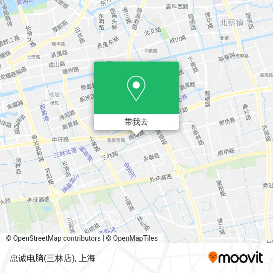 忠诚电脑(三林店)地图