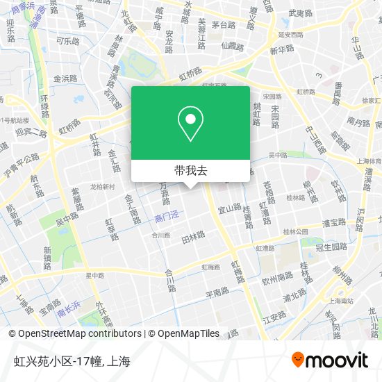 虹兴苑小区-17幢地图