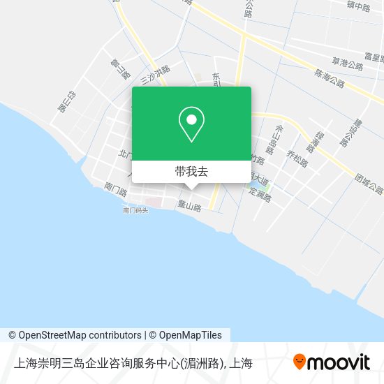 上海崇明三岛企业咨询服务中心(湄洲路)地图