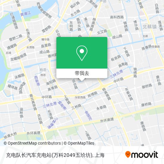 充电队长汽车充电站(万科2049五玠坊)地图