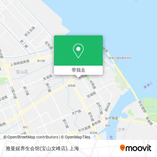 雅曼妮养生会馆(宝山文峰店)地图