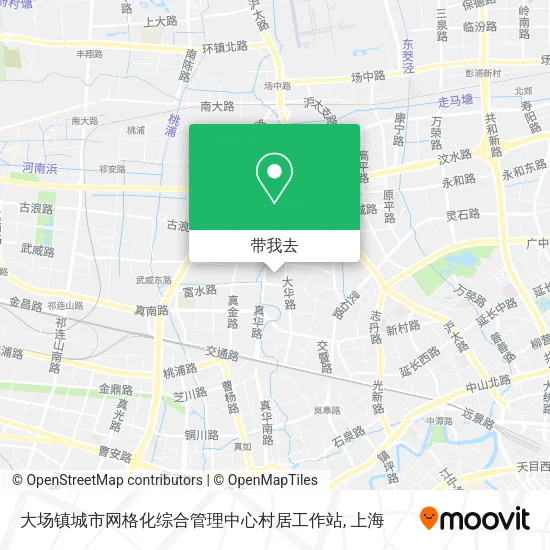 大场镇城市网格化综合管理中心村居工作站地图
