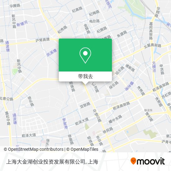 上海大金湖创业投资发展有限公司地图