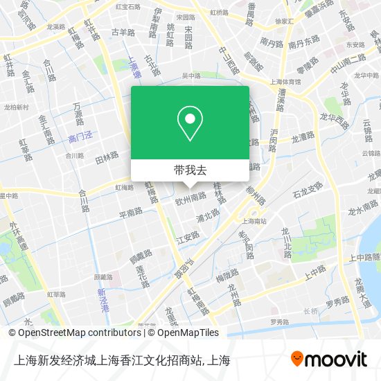 上海新发经济城上海香江文化招商站地图