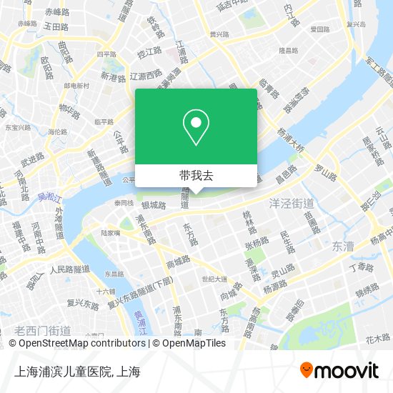 上海浦滨儿童医院地图