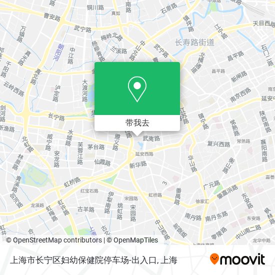 上海市长宁区妇幼保健院停车场-出入口地图