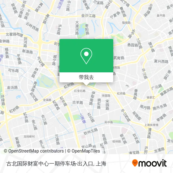 古北国际财富中心一期停车场-出入口地图