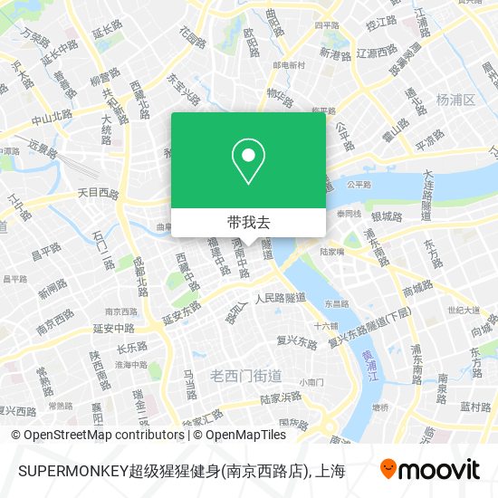 SUPERMONKEY超级猩猩健身(南京西路店)地图