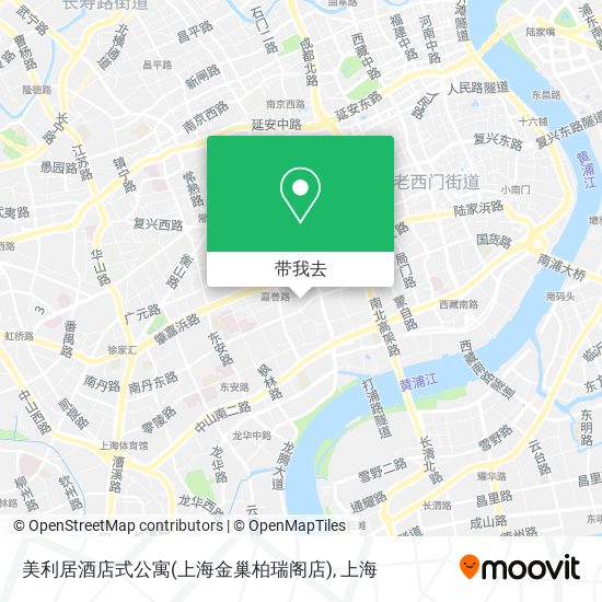 美利居酒店式公寓(上海金巢柏瑞阁店)地图