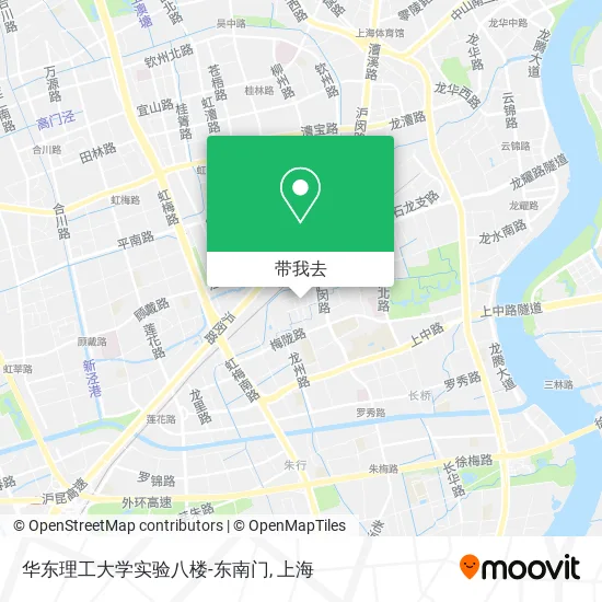 华东理工大学实验八楼-东南门地图