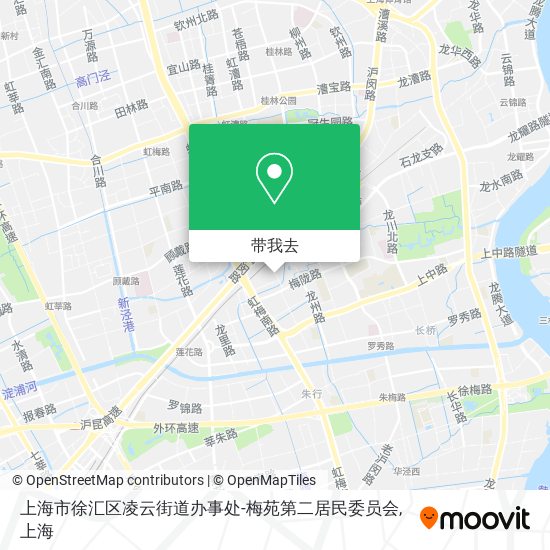 上海市徐汇区凌云街道办事处-梅苑第二居民委员会地图