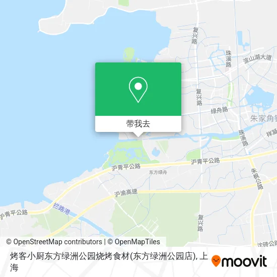 烤客小厨东方绿洲公园烧烤食材(东方绿洲公园店)地图