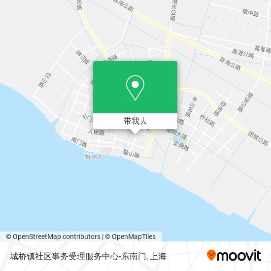 城桥镇社区事务受理服务中心-东南门地图