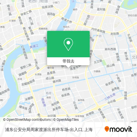 浦东公安分局周家渡派出所停车场-出入口地图