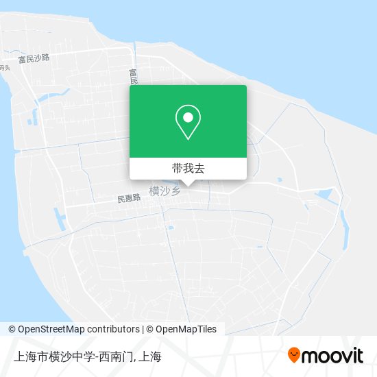 上海市横沙中学-西南门地图