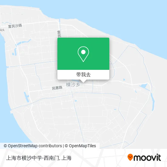 上海市横沙中学-西南门地图