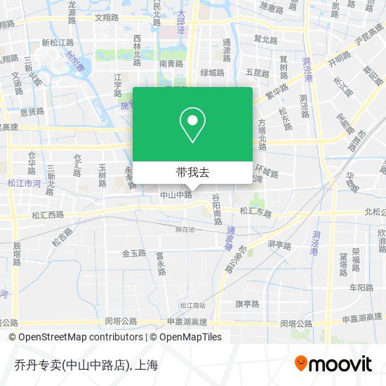 乔丹专卖(中山中路店)地图