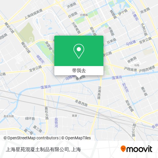 上海星苑混凝土制品有限公司地图