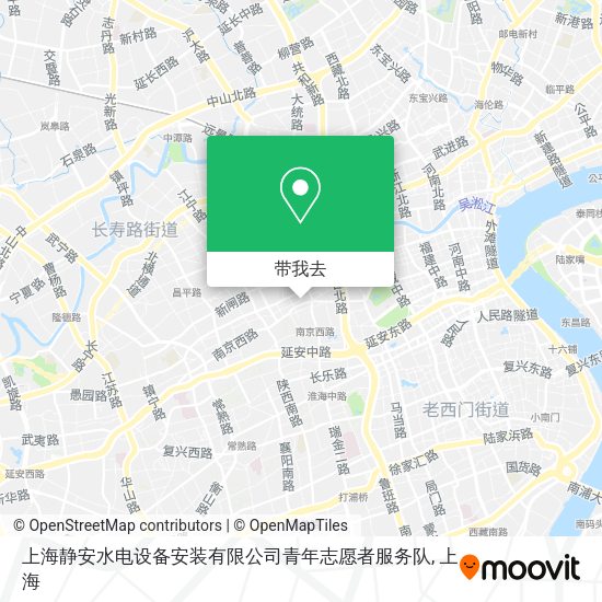 上海静安水电设备安装有限公司青年志愿者服务队地图