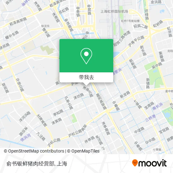 俞书银鲜猪肉经营部地图