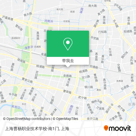 上海曹杨职业技术学校-南1门地图