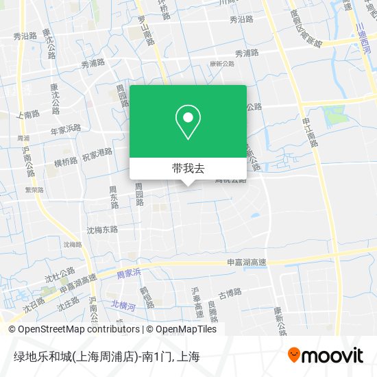 绿地乐和城(上海周浦店)-南1门地图