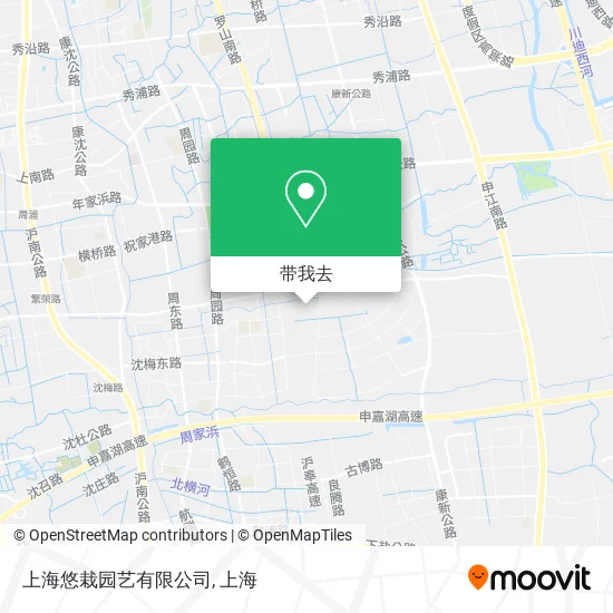 上海悠栽园艺有限公司地图