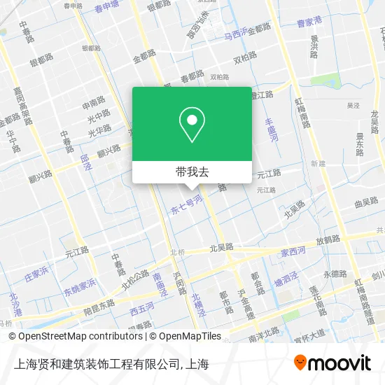 上海贤和建筑装饰工程有限公司地图