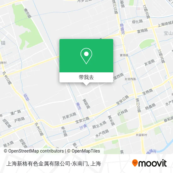 上海新格有色金属有限公司-东南门地图