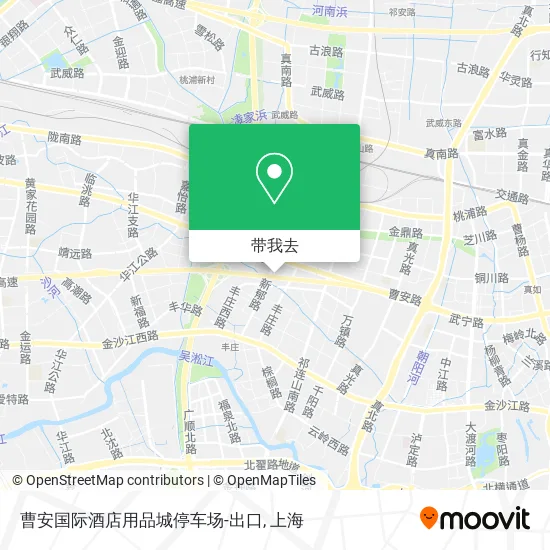 曹安国际酒店用品城停车场-出口地图