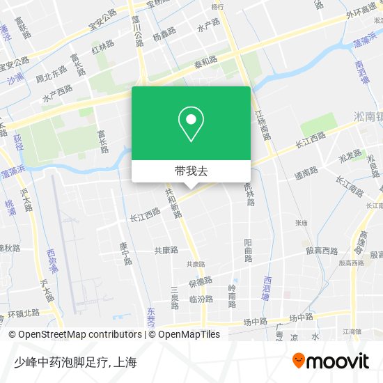 少峰中药泡脚足疗地图