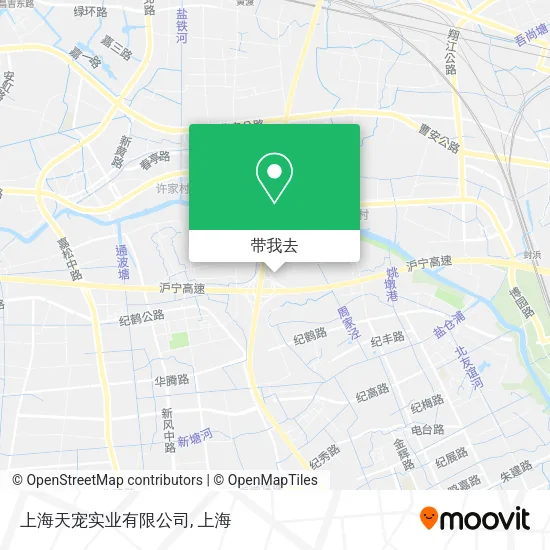 上海天宠实业有限公司地图