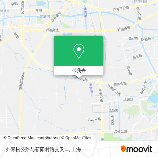 外青松公路与新阳村路交叉口地图
