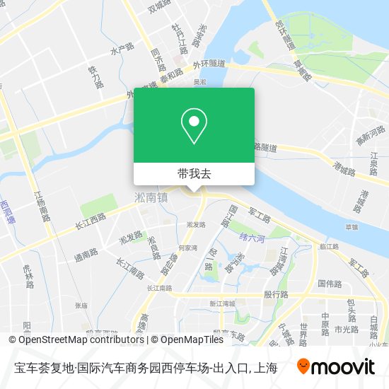 宝车荟复地·国际汽车商务园西停车场-出入口地图